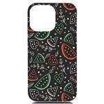 Seamless-vector-pattern-with-watermelons-mint -- iPhone 14 Pro Max Black UV Print Case Front