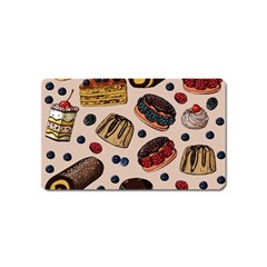 Seamless-pattern-with-sweet-cakes-berries Magnet (name Card) by Amaryn4rt