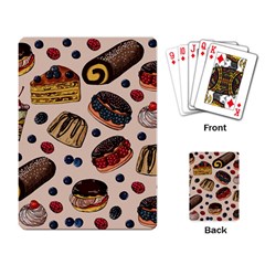 Seamless-pattern-with-sweet-cakes-berries Playing Cards Single Design (rectangle) by Amaryn4rt