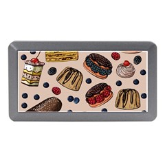 Seamless-pattern-with-sweet-cakes-berries Memory Card Reader (mini) by Amaryn4rt