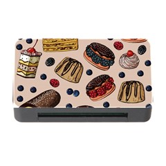 Seamless-pattern-with-sweet-cakes-berries Memory Card Reader With Cf by Amaryn4rt