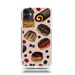 Seamless-pattern-with-sweet-cakes-berries Iphone 11 Tpu Uv Print Case by Amaryn4rt