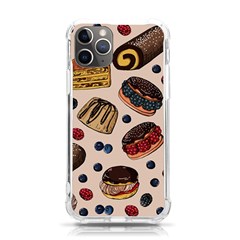 Seamless-pattern-with-sweet-cakes-berries Iphone 11 Pro 5 8 Inch Tpu Uv Print Case by Amaryn4rt