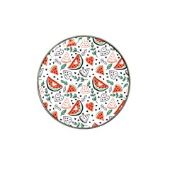 Seamless-vector-pattern-with-watermelons-mint Hat Clip Ball Marker by Amaryn4rt