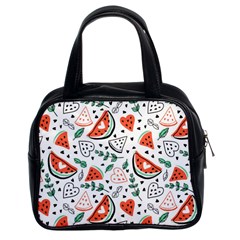 Seamless-vector-pattern-with-watermelons-mint Classic Handbag (two Sides) by Amaryn4rt