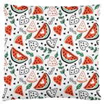 Seamless-vector-pattern-with-watermelons-mint Large Premium Plush Fleece Cushion Case (One Side) Front