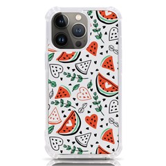 Seamless-vector-pattern-with-watermelons-mint Iphone 13 Pro Tpu Uv Print Case by Amaryn4rt