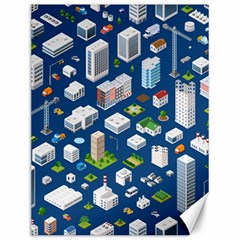 Isometric-seamless-pattern-megapolis Canvas 12  X 16  by Amaryn4rt