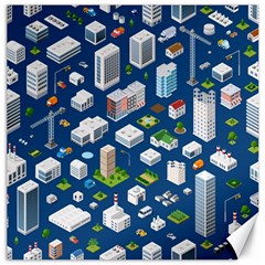 Isometric-seamless-pattern-megapolis Canvas 16  X 16  by Amaryn4rt