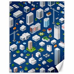 Isometric-seamless-pattern-megapolis Canvas 18  X 24  by Amaryn4rt