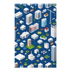 Isometric-seamless-pattern-megapolis Shower Curtain 48  X 72  (small)  by Amaryn4rt