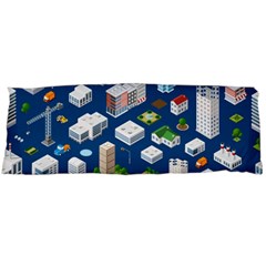 Isometric-seamless-pattern-megapolis Body Pillow Case (dakimakura) by Amaryn4rt