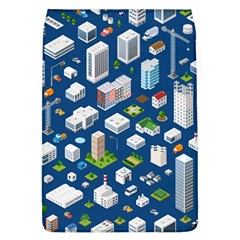 Isometric-seamless-pattern-megapolis Removable Flap Cover (l) by Amaryn4rt