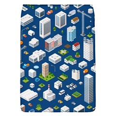 Isometric-seamless-pattern-megapolis Removable Flap Cover (s) by Amaryn4rt