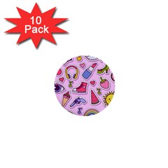 Fashion-patch-set 1  Mini Buttons (10 pack) 