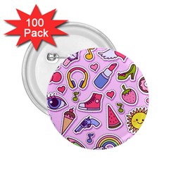 Fashion-patch-set 2.25  Buttons (100 pack) 