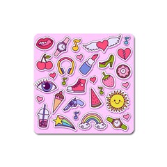 Fashion-patch-set Square Magnet