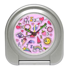 Fashion-patch-set Travel Alarm Clock