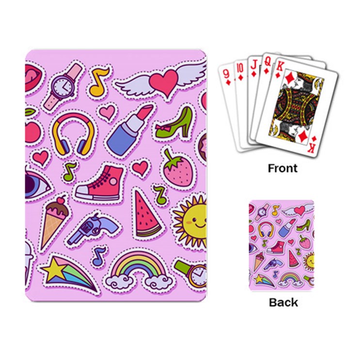 Fashion-patch-set Playing Cards Single Design (Rectangle)