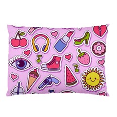 Fashion-patch-set Pillow Case (Two Sides)