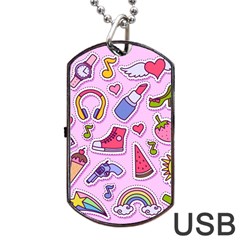 Fashion-patch-set Dog Tag Usb Flash (two Sides) by Amaryn4rt