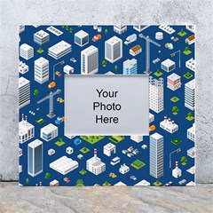 Isometric-seamless-pattern-megapolis White Wall Photo Frame 5  X 7  by Amaryn4rt