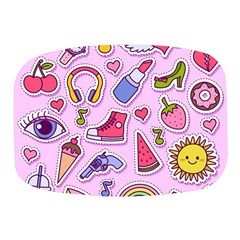 Fashion-patch-set Mini Square Pill Box