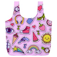 Fashion-patch-set Full Print Recycle Bag (XXL)