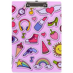 Fashion-patch-set A4 Acrylic Clipboard