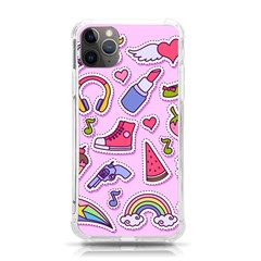 Fashion-patch-set iPhone 11 Pro Max 6.5 Inch TPU UV Print Case