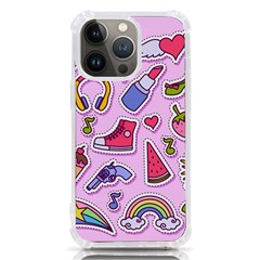 Fashion-patch-set iPhone 13 Pro TPU UV Print Case