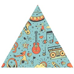 Seamless-pattern-musical-instruments-notes-headphones-player Wooden Puzzle Triangle