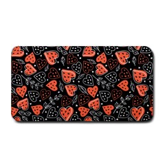 Seamless-vector-pattern-with-watermelons-hearts-mint Medium Bar Mat by Amaryn4rt