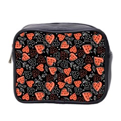 Seamless-vector-pattern-with-watermelons-hearts-mint Mini Toiletries Bag (two Sides) by Amaryn4rt