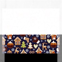 Winter-seamless-patterns-with-gingerbread-cookies-holiday-background Rectangular Jigsaw Puzzl by Amaryn4rt