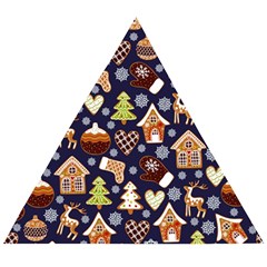 Winter-seamless-patterns-with-gingerbread-cookies-holiday-background Wooden Puzzle Triangle