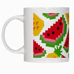 Watermelon-pattern-se-fruit-summer White Mug by Amaryn4rt