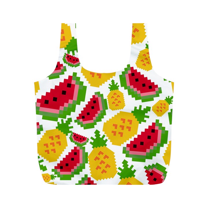 Watermelon-pattern-se-fruit-summer Full Print Recycle Bag (M)