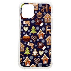 Winter-seamless-patterns-with-gingerbread-cookies-holiday-background Iphone 12 Mini Tpu Uv Print Case	 by Amaryn4rt