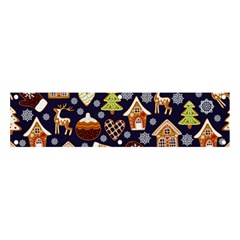 Winter-seamless-patterns-with-gingerbread-cookies-holiday-background Banner And Sign 4  X 1 