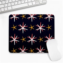 Sea-stars-pattern-sea-texture Large Mousepad by Amaryn4rt