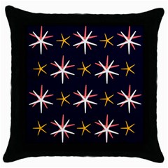 Sea-stars-pattern-sea-texture Throw Pillow Case (black) by Amaryn4rt