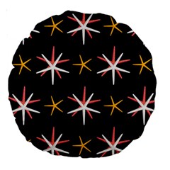 Sea-stars-pattern-sea-texture Large 18  Premium Round Cushions by Amaryn4rt