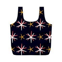 Sea-stars-pattern-sea-texture Full Print Recycle Bag (m) by Amaryn4rt