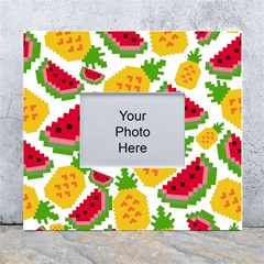 Watermelon-pattern-se-fruit-summer White Wall Photo Frame 5  X 7  by Amaryn4rt