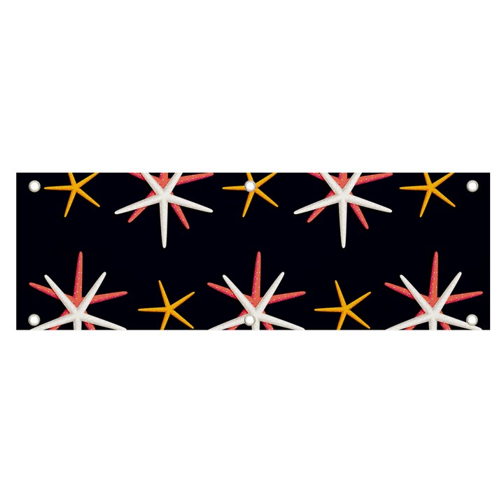 Sea-stars-pattern-sea-texture Banner and Sign 6  x 2 