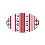 Nautical-papers-nautical-background Sticker Oval (100 pack) Front