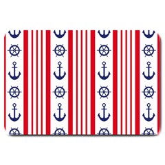 Nautical-papers-nautical-background Large Doormat by Amaryn4rt