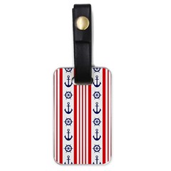 Nautical-papers-nautical-background Luggage Tag (one Side) by Amaryn4rt