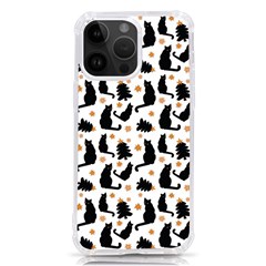 Black-cat-star-christmas-tree Iphone 14 Pro Max Tpu Uv Print Case by Amaryn4rt